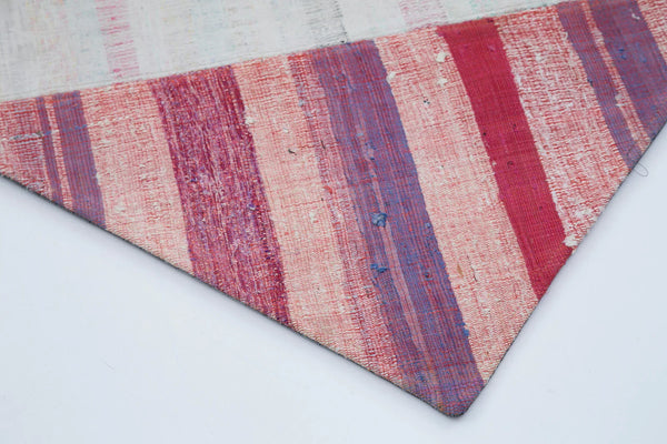 Kırk Yama Gri Patchwork Pamuk Yün El Dokuma Halısı 200x307 Agacan