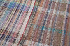 Kırk Yama Gri Patchwork Pamuk Yün El Dokuma Halısı 190x300 Agacan