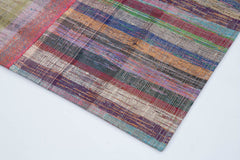 Kırk Yama Gri Patchwork Pamuk Yün El Dokuma Halısı 200x302 Agacan