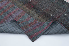 Kırk Yama Gri Patchwork Pamuk Yün El Dokuma Halısı 201x302 Agacan