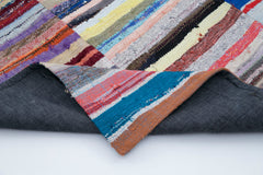 Kırk Yama Gri Patchwork Pamuk Yün El Dokuma Halısı 248x307 Agacan