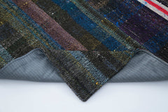 Kırk Yama Gri Patchwork Pamuk Yün El Dokuma Halısı 230x315 Agacan