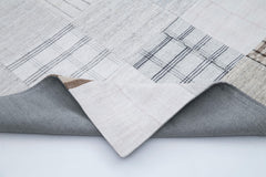 Kırk Yama Beyaz Patchwork Pamuk Yün El Dokuma Halısı 245x304 Agacan