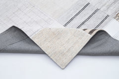 Kırk Yama Bej Patchwork Pamuk Yün El Dokuma Halısı 301x400 Agacan