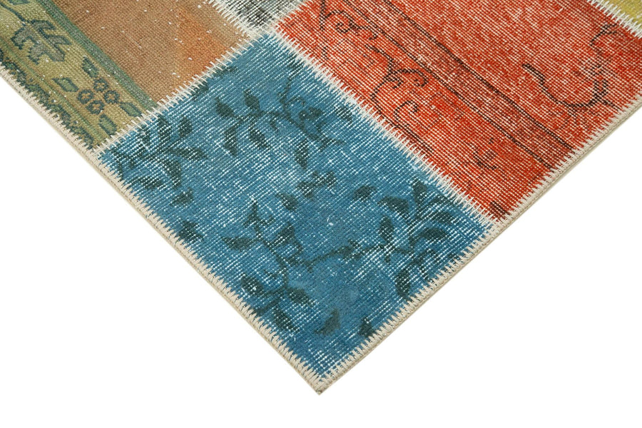 Geometrik Desenli Çok Renkli Patchwork Kilim 144x197 cm 31745 – Oturma odası kullanımı