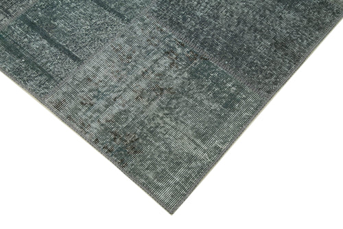 Kırk Yama Gri Patchwork Pamuk Yün El Dokuma Halısı 170x242 Agacan