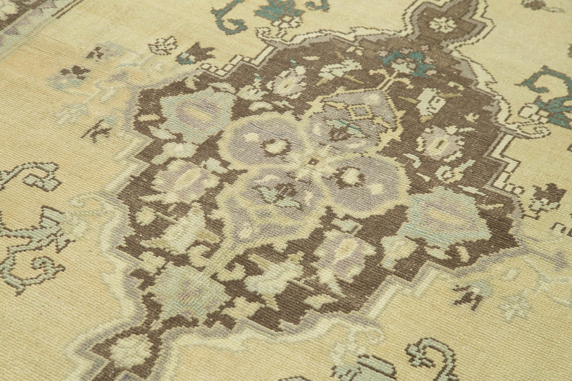 Taspinar Bej Klasik Yün El Dokuma Halısı 155x266 Agacan