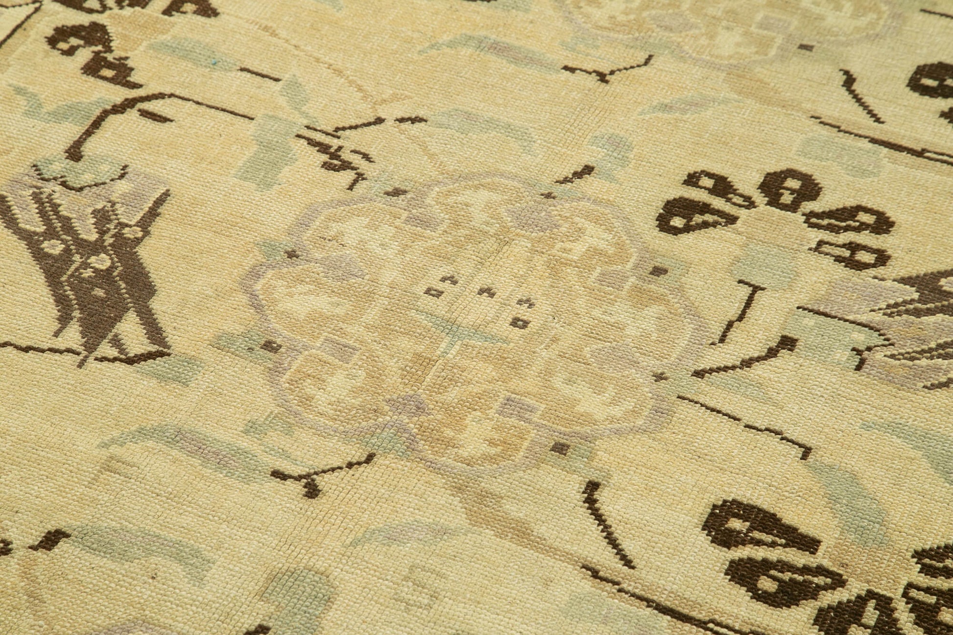 Taspinar Bej Klasik Yün El Dokuma Halısı 156x281 Agacan