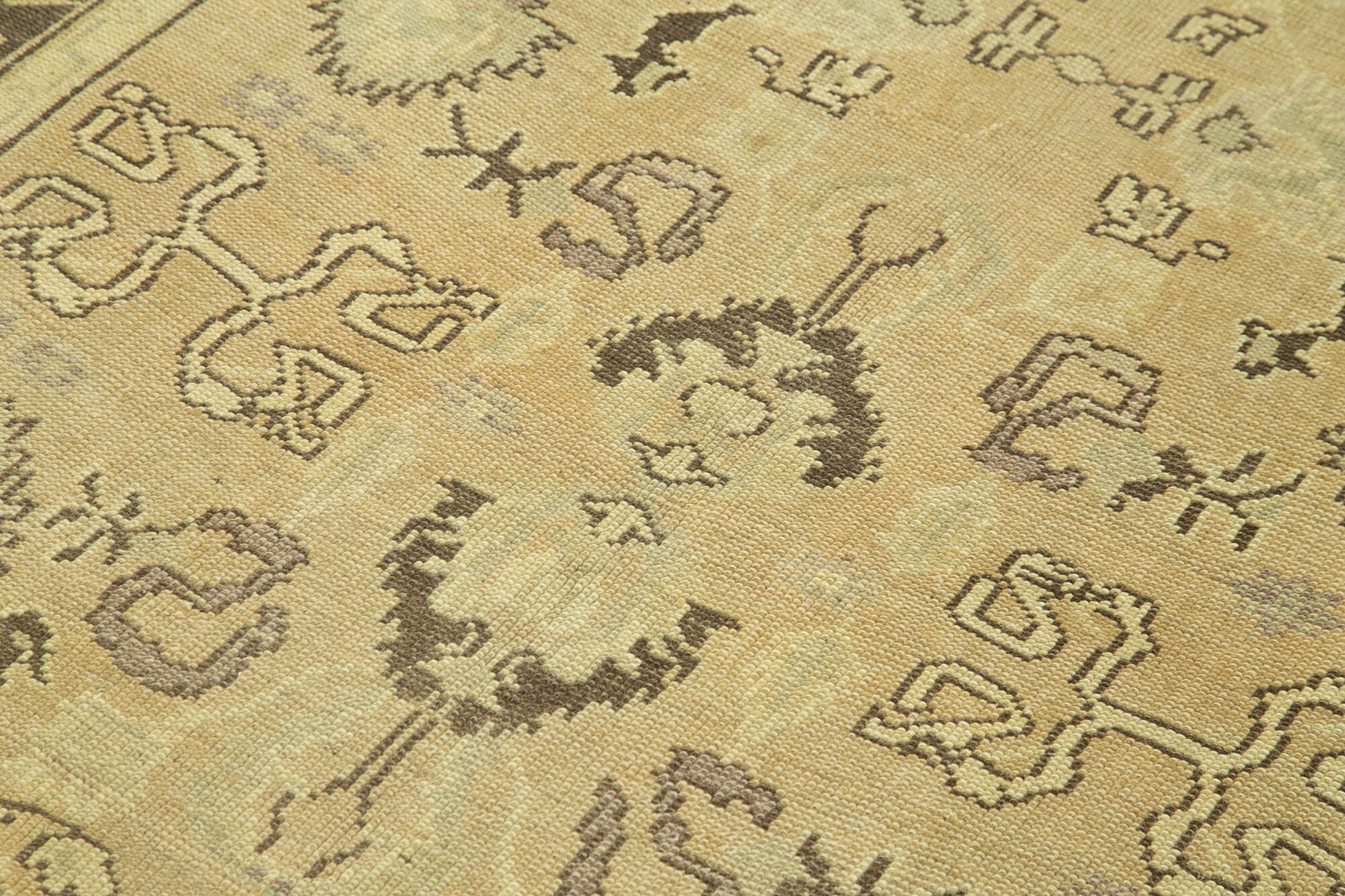 Taspinar Bej Klasik Yün El Dokuma Halısı 150x223 Agacan