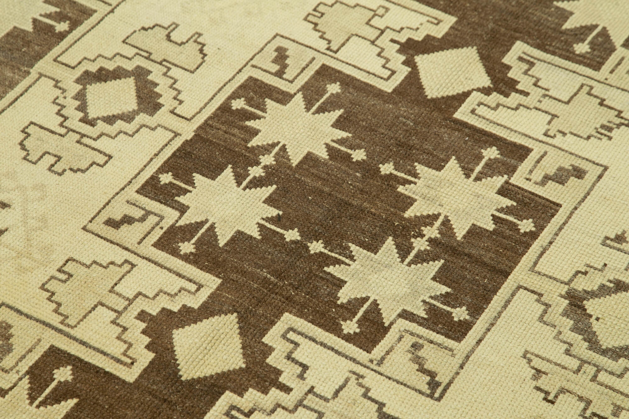 Taspinar Bej Klasik Yün El Dokuma Halısı 135x236 Agacan