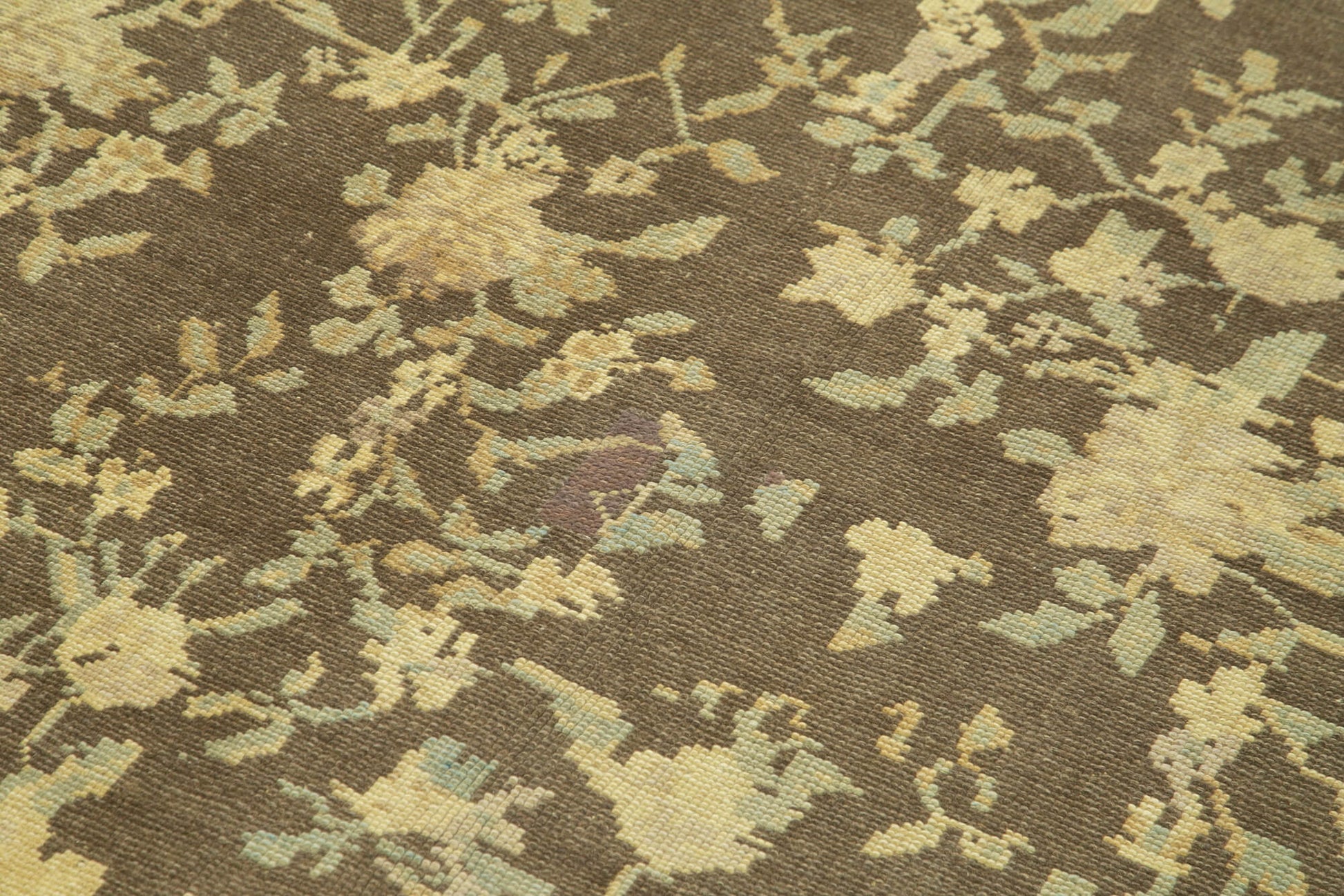 Taspinar Bej Klasik Yün El Dokuma Halısı 125x244 Agacan