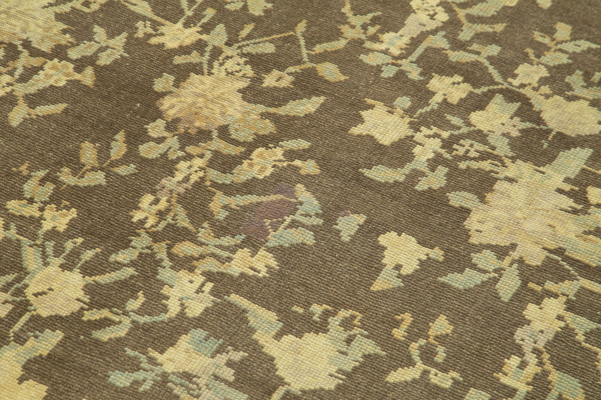 Taspinar Bej Klasik Yün El Dokuma Halısı 125x244 Agacan