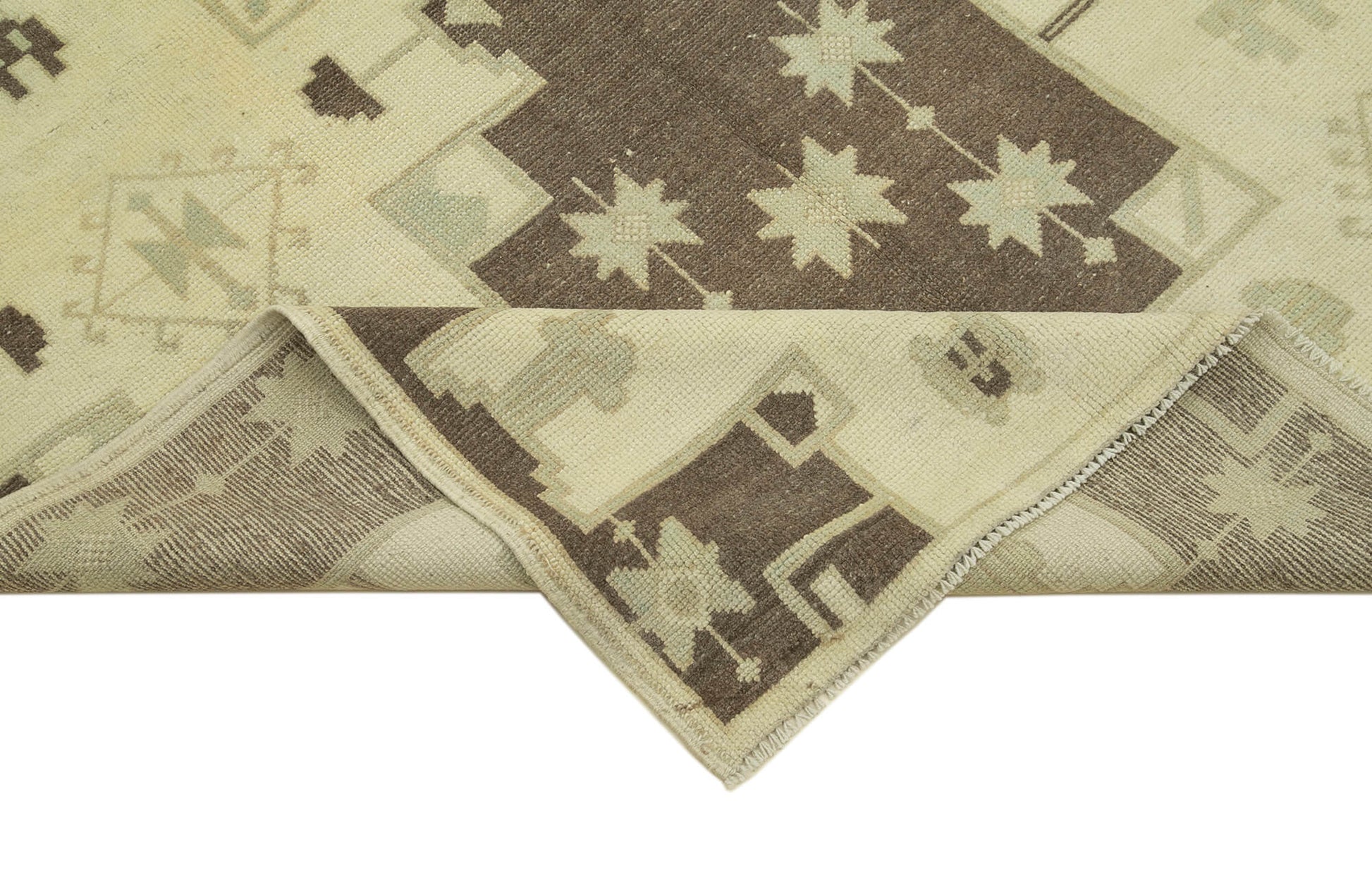 Taspinar Bej Klasik Yün El Dokuma Halısı 127x227 Agacan