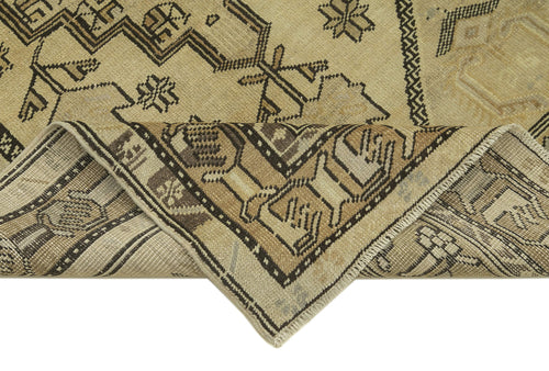 Taspinar Bej Klasik Yün El Dokuma Halısı 115x222 Agacan