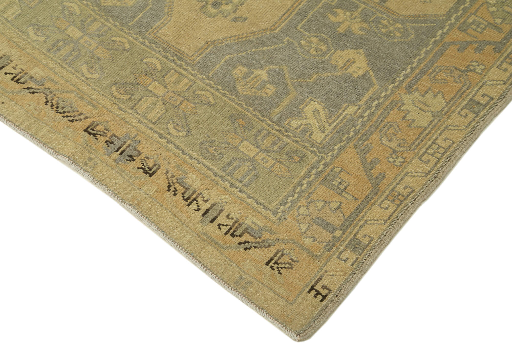 Taspinar Bej Klasik Yün El Dokuma Halısı 105x210 Agacan