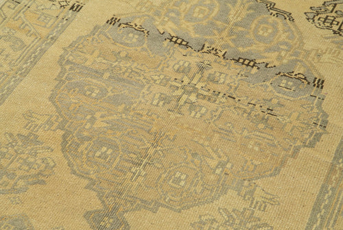 Taspinar Bej Klasik Yün El Dokuma Halısı 105x210 Agacan