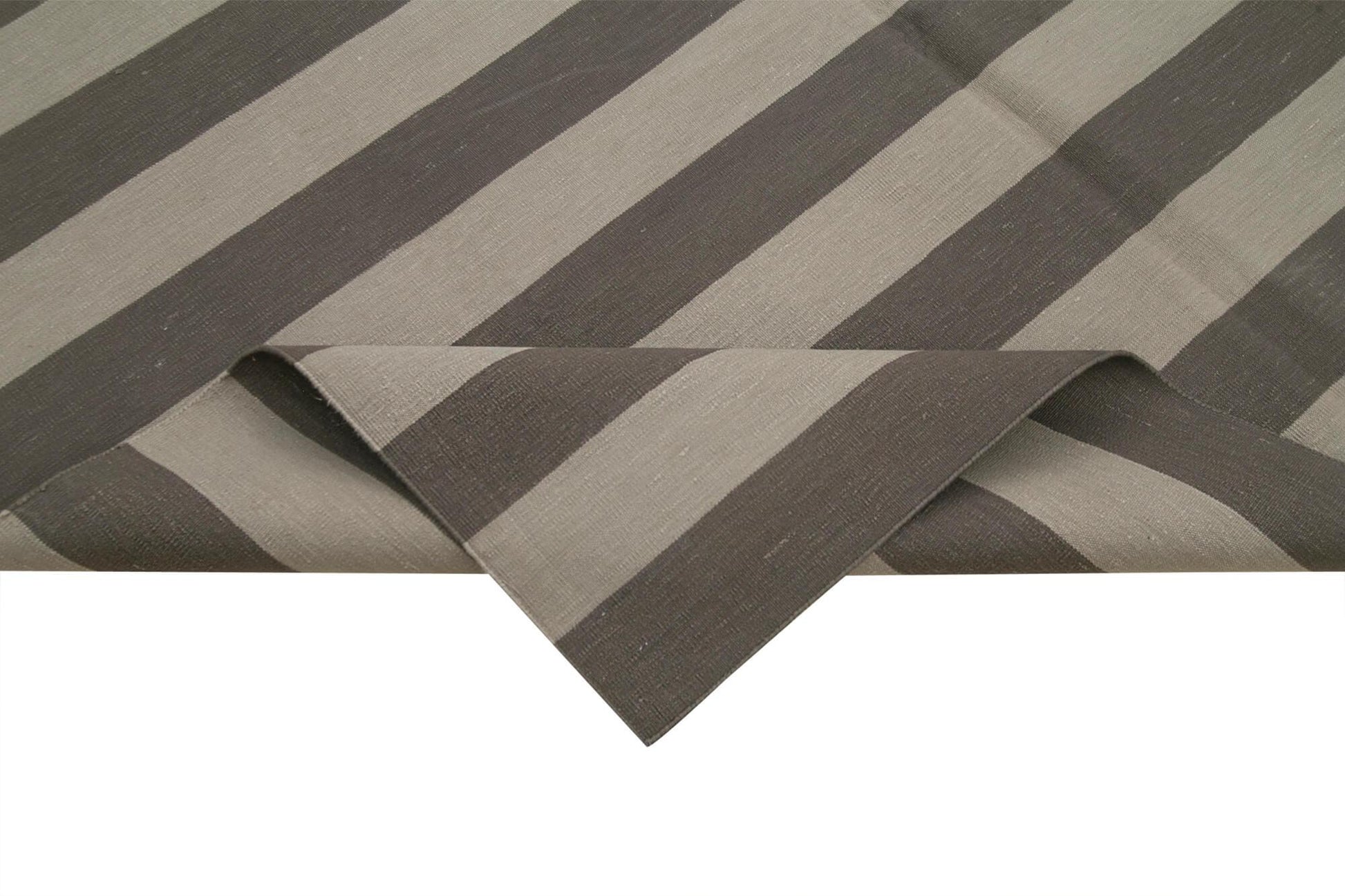 Geometric Duri Kahverengi Geometrik Pamuk Yün El Dokuma Halısı 182x277 Agacan