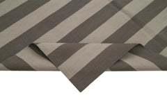 Geometric Duri Kahverengi Geometrik Pamuk Yün El Dokuma Halısı 182x277 Agacan