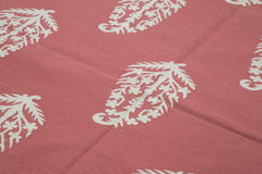 Geometric Duri Kırmızı Geometrik Pamuk Yün El Dokuma Halısı 180x272 Agacan