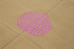 Geometric Duri Kahverengi Geometrik Pamuk Yün El Dokuma Halısı 179x269 Agacan