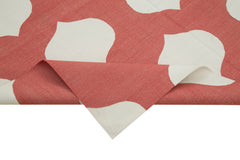 Geometric Duri Kırmızı Geometrik Pamuk Yün El Dokuma Halısı 183x270 Agacan