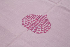 Geometric Duri Mor Geometrik Pamuk Yün El Dokuma Halısı 190x273 Agacan