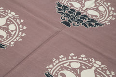 Geometric Duri Mor Geometrik Pamuk Yün El Dokuma Halısı 152x242 Agacan