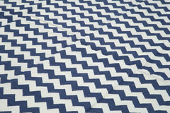 Geometric Duri Mavi Geometrik Pamuk Yün El Dokuma Halısı 305x420 Agacan