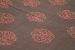 Geometric Duri Kahverengi Geometrik Pamuk Yün El Dokuma Halısı 312x420 Agacan