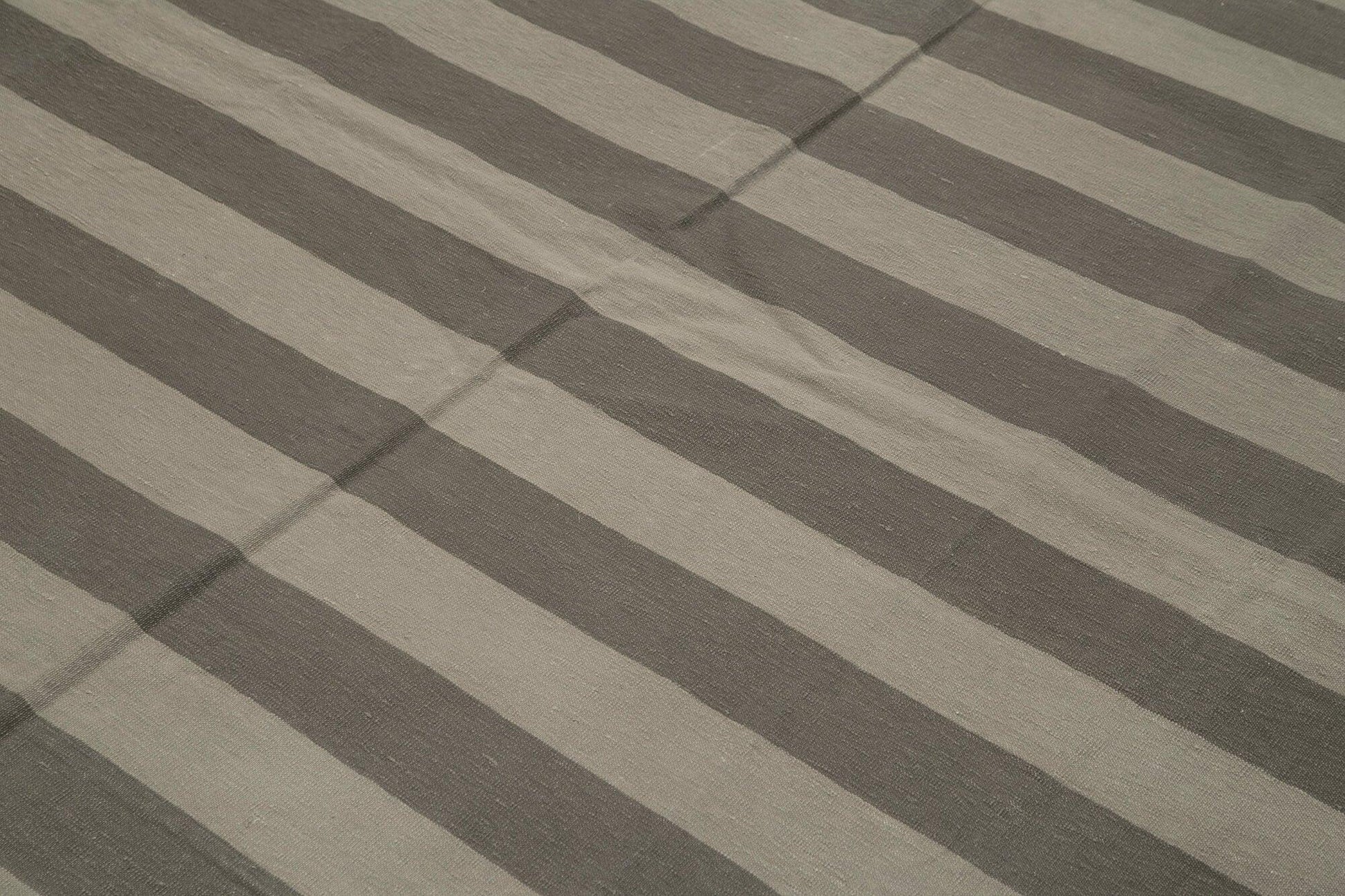 Geometric Duri Kahverengi Geometrik Pamuk Yün El Dokuma Halısı 242x310 Agacan