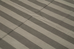 Geometric Duri Kahverengi Geometrik Pamuk Yün El Dokuma Halısı 242x310 Agacan