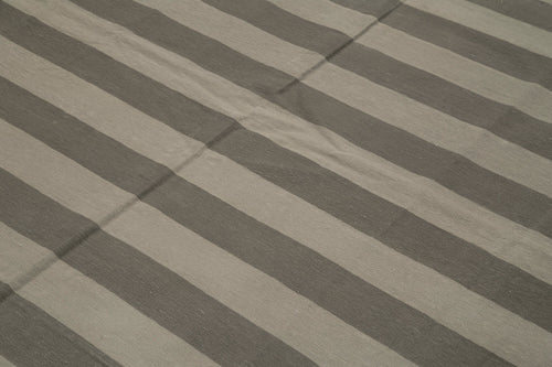 Geometric Duri Kahverengi Geometrik Pamuk Yün El Dokuma Halısı 242x310 Agacan