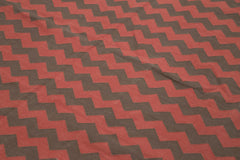 Geometric Duri Kahverengi Geometrik Pamuk Yün El Dokuma Halısı 244x300 Agacan