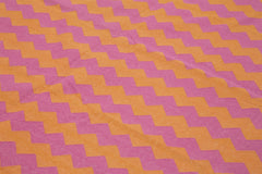 Geometric Duri Turuncu Geometrik Pamuk Yün El Dokuma Halısı 240x300 Agacan