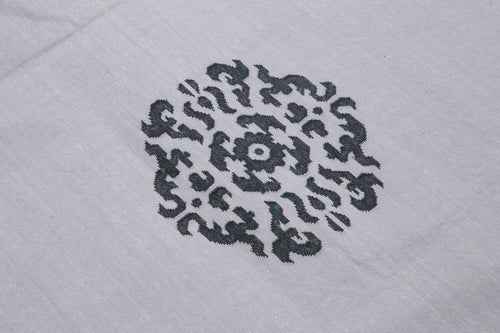 Geometric Duri Mor Geometrik Pamuk Yün El Dokuma Halısı 238x300 Agacan