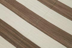 Geometric Duri Kahverengi Geometrik Pamuk Yün El Dokuma Halısı 104x170 Agacan