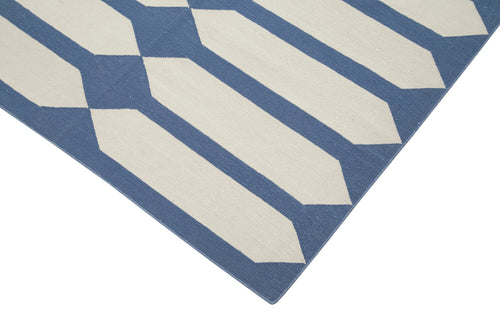 Geometric Duri Mor Geometrik Pamuk Yün El Dokuma Halısı 110x170 Agacan