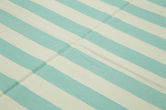 Geometric Duri Turkuaz Geometrik Pamuk Yün El Dokuma Halısı 240x308 Agacan