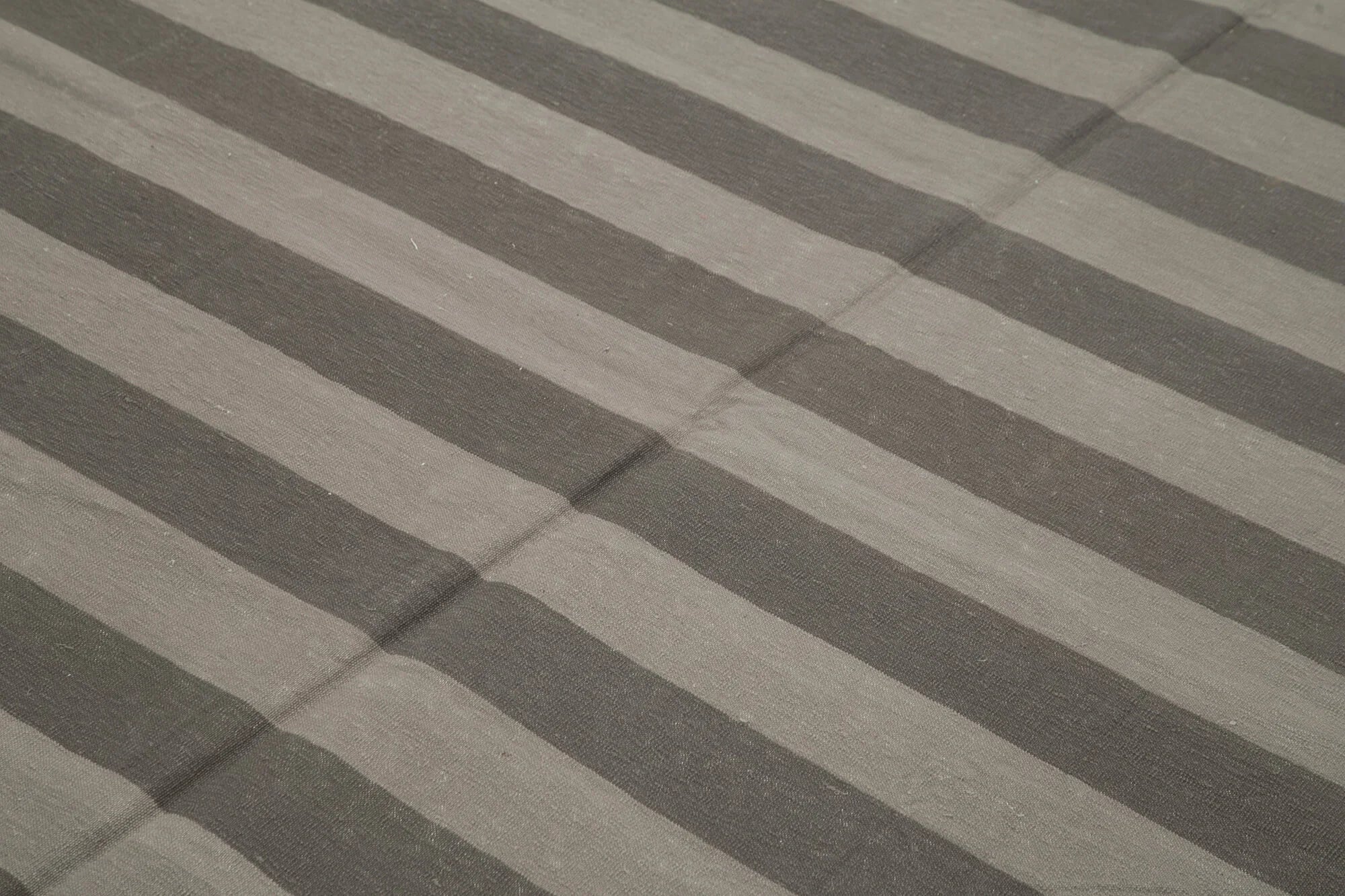 Geometric Duri Kahverengi Geometrik Pamuk Yün El Dokuma Halısı 243x305 Agacan