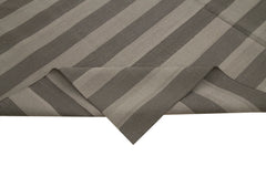 Geometric Duri Kahverengi Geometrik Pamuk Yün El Dokuma Halısı 243x305 Agacan