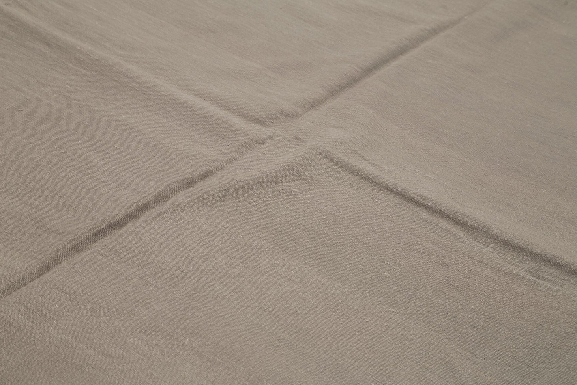 Geometric Duri Kahverengi Geometrik Pamuk Yün El Dokuma Halısı 280x370 Agacan