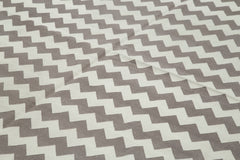 Geometric Duri Kahverengi Geometrik Pamuk Yün El Dokuma Halısı 274x355 Agacan