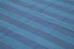 Geometric Duri Mavi Geometrik Pamuk Yün El Dokuma Halısı 273x368 Agacan