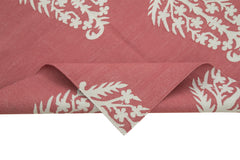 Geometric Duri Kırmızı Geometrik Pamuk Yün El Dokuma Halısı 110x167 Agacan