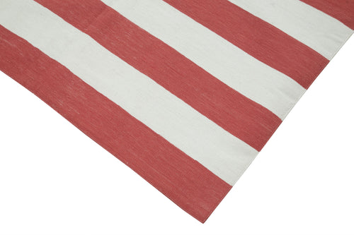 Geometric Duri Kırmızı Geometrik Pamuk Yün El Dokuma Halısı 106x172 Agacan