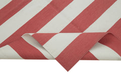 Geometric Duri Kırmızı Geometrik Pamuk Yün El Dokuma Halısı 106x172 Agacan