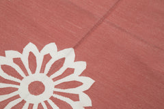 Geometric Duri Kırmızı Geometrik Pamuk Yün El Dokuma Halısı 107x166 Agacan