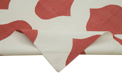 Geometric Duri Kırmızı Geometrik Pamuk Yün El Dokuma Halısı 244x296 Agacan