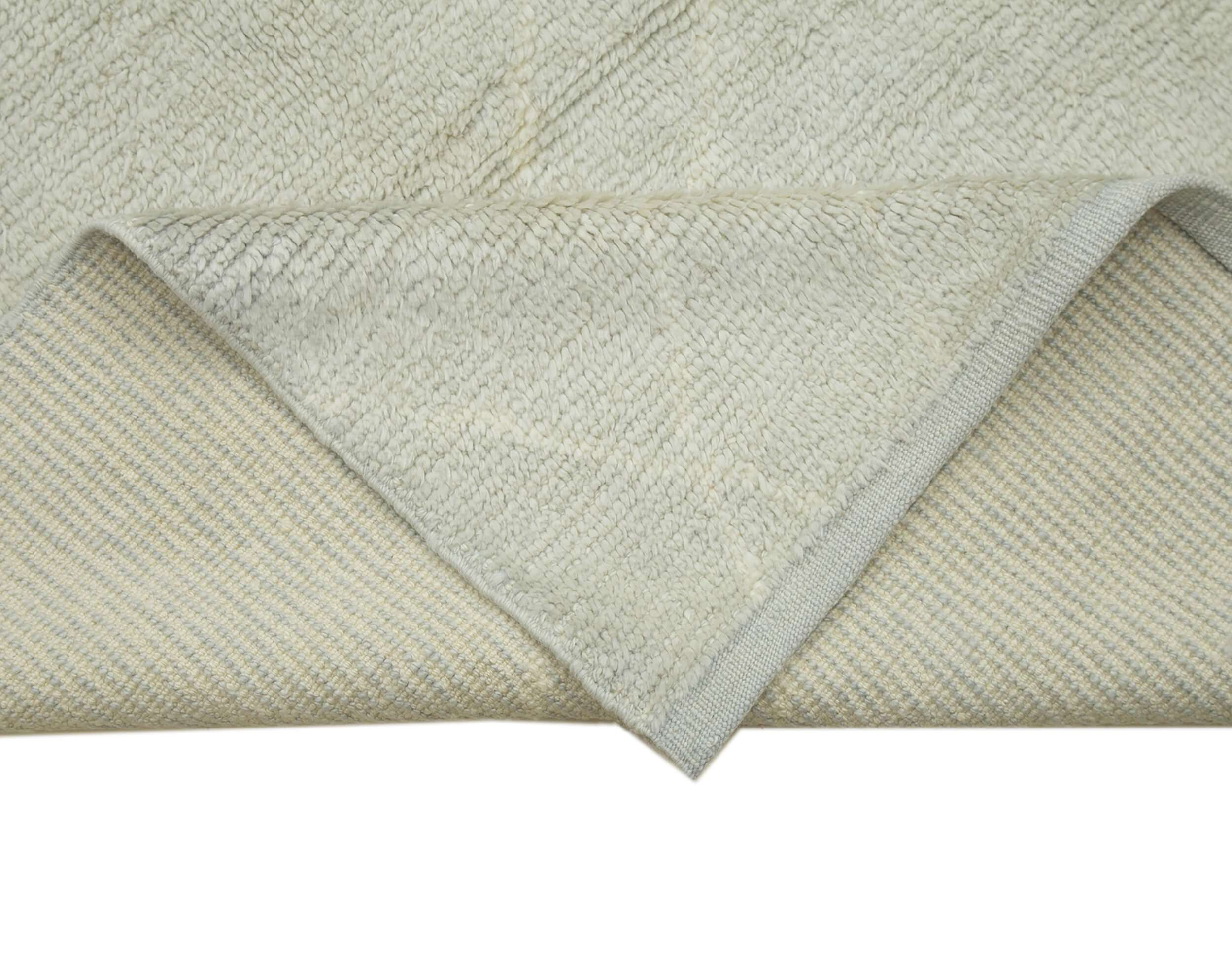 Morocco Gri Geometrik Yün Pamuk El Dokuma Halısı 300x427 Agacan