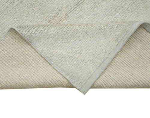 Morocco Gri Geometrik Yün Pamuk El Dokuma Halısı 300x427 Agacan